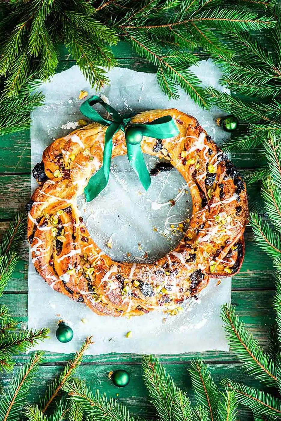 Stollen Wreath for Christmas