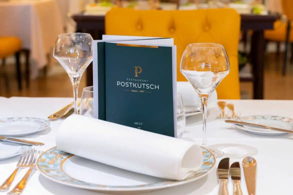 Restaurant Postkutsch Inside menu plate